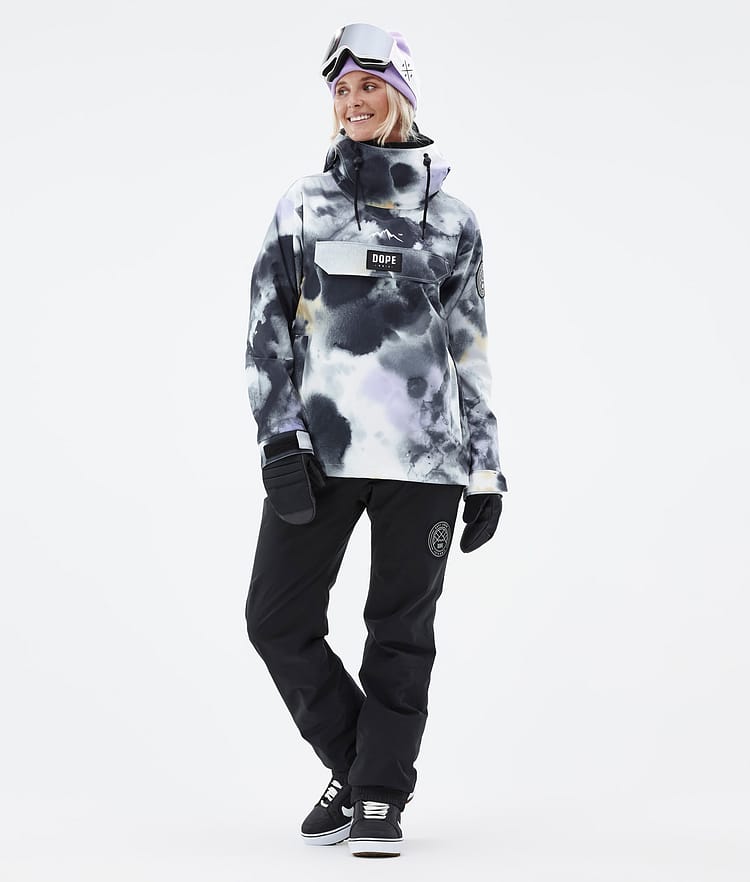 Dope Blizzard W 22 Snowboardjakke Dame Tiedye Black Purple, Image 3 of 9
