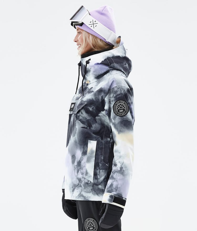 Dope Blizzard W 22 Snowboardjakke Dame Tiedye Black Purple, Image 6 of 9