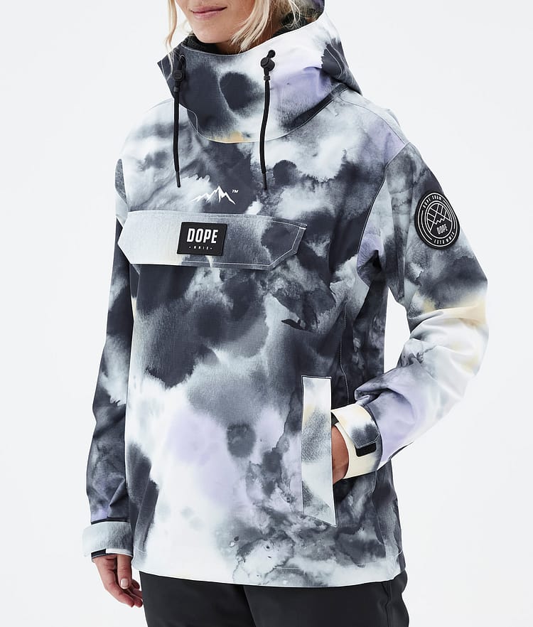 Dope Blizzard W 22 Snowboardjakke Dame Tiedye Black Purple, Image 8 of 9