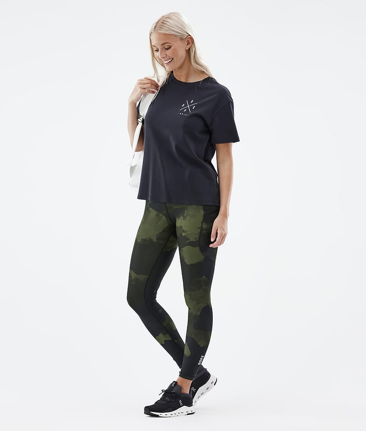 Dope Lofty Tech Leggings Dame Green Camo, Bilde 3 av 8
