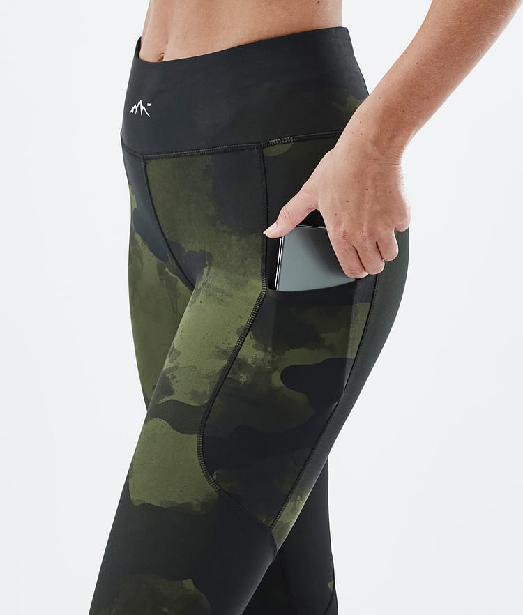 Dope Lofty Tech Leggings Dame Green Camo, Bilde 5 av 8