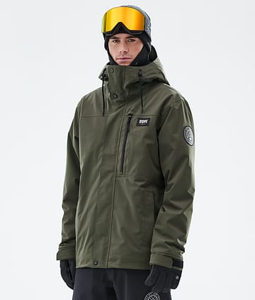 Dope Blizzard Full Zip 24 Skijakke Herre Olive Green