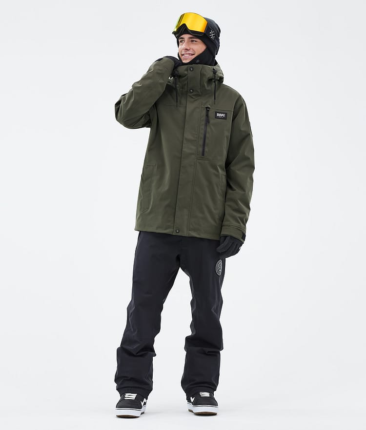 Dope Blizzard Full Zip 24 Snowboardjakke Herre Olive Green Renewed, Bilde 2 av 9