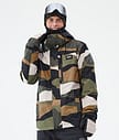 Dope Blizzard Full Zip Snowboardjakke Herre Shards Gold Green