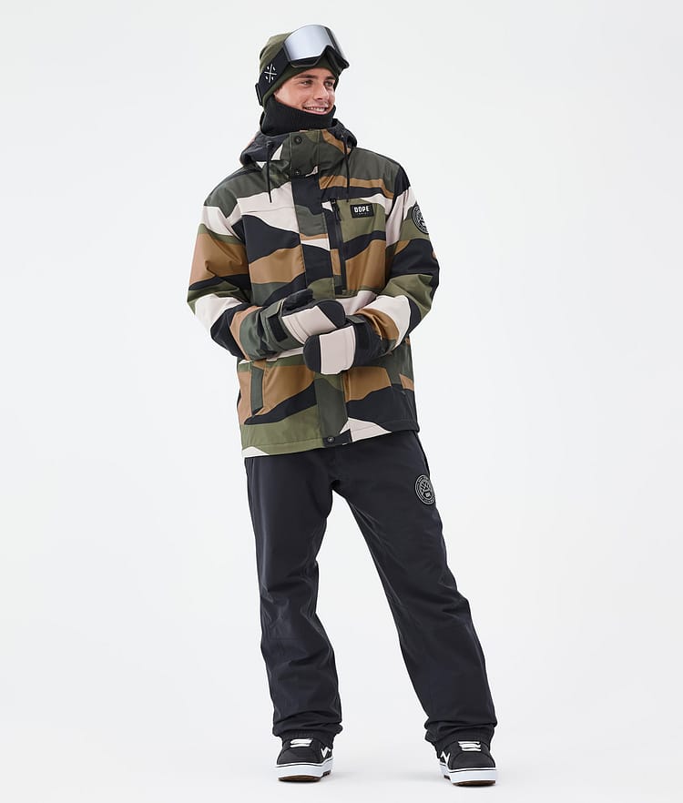 Dope Blizzard Full Zip Snowboardjakke Herre Shards Gold Green, Image 2 of 9