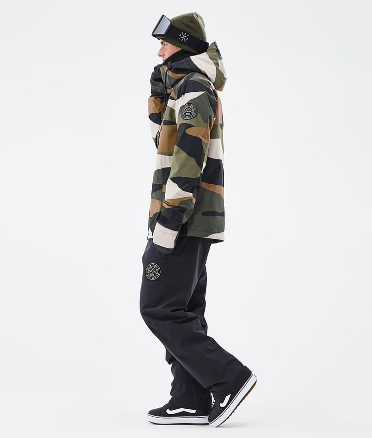 Dope Blizzard Full Zip Snowboardjakke Herre Shards Gold Green, Image 3 of 9