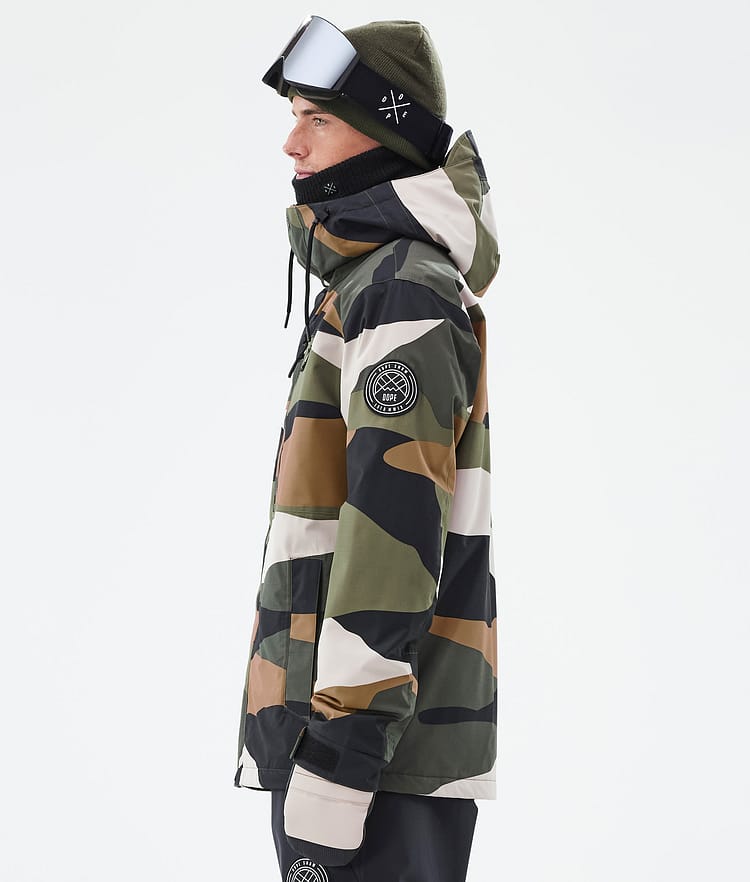 Dope Blizzard Full Zip Snowboardjakke Herre Shards Gold Green, Image 5 of 9