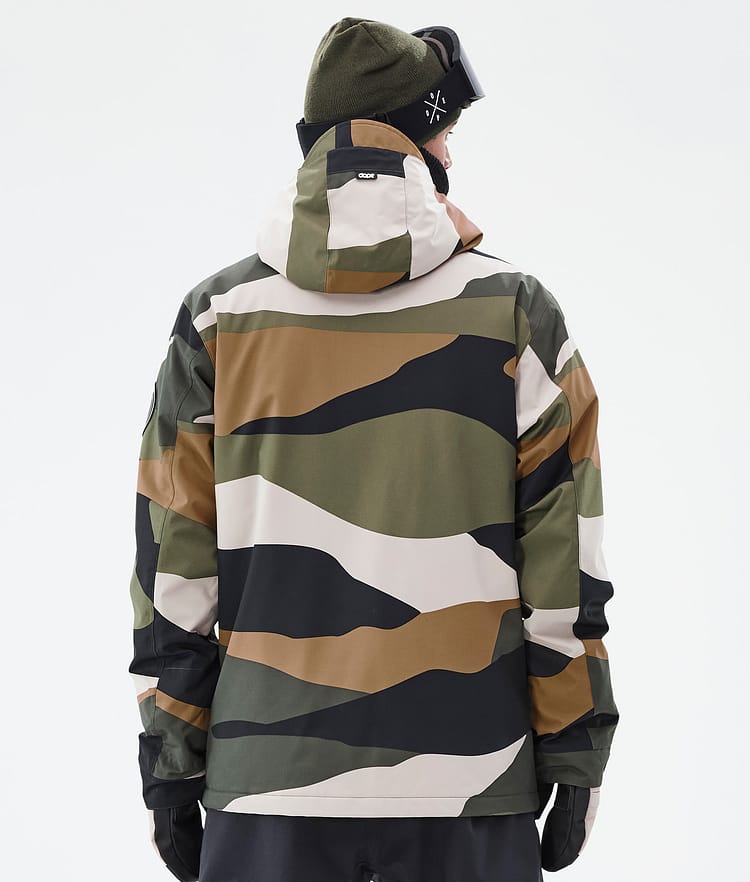 Dope Blizzard Full Zip Snowboardjakke Herre Shards Gold Green, Image 6 of 9