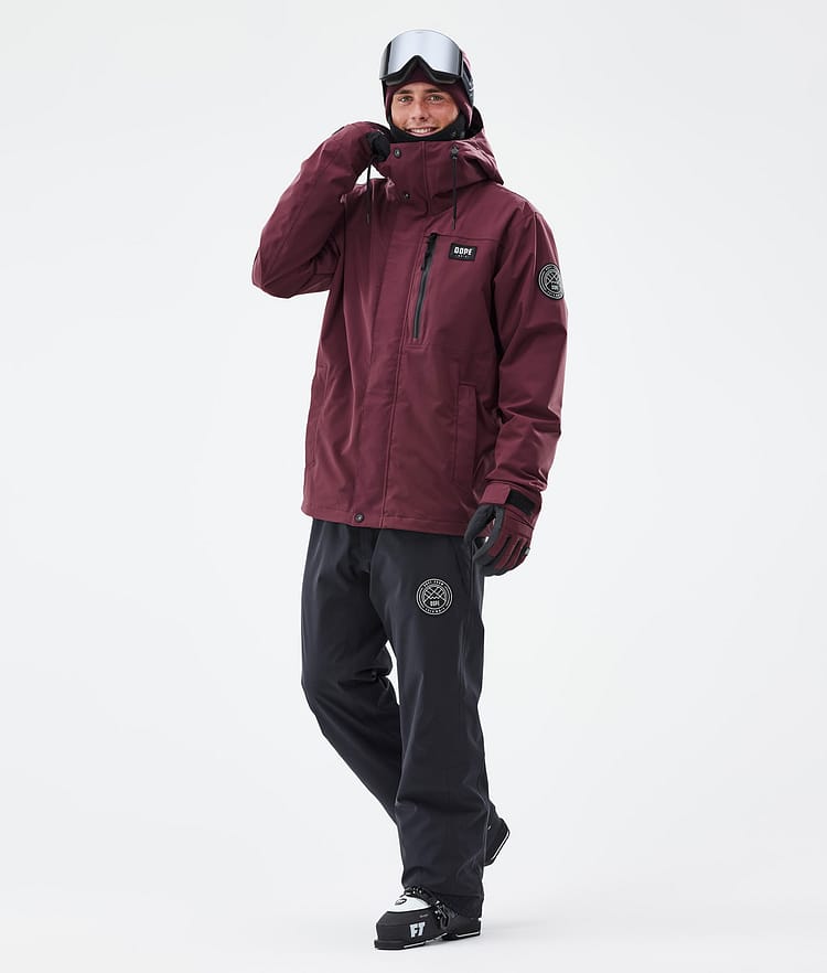 Dope Blizzard Full Zip Skijakke Herre Burgundy, Bilde 2 av 9