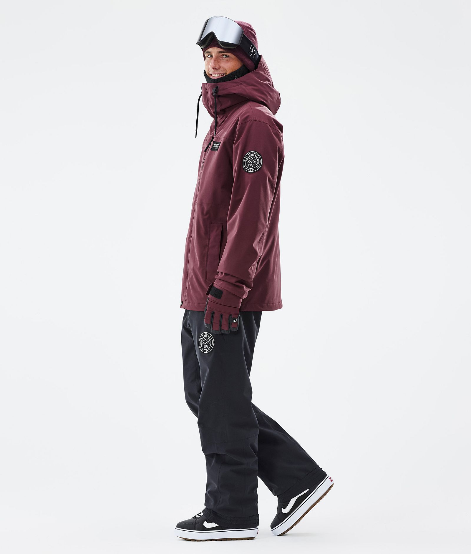 Dope Blizzard Full Zip Snowboardjakke Herre Burgundy, Bilde 3 av 9