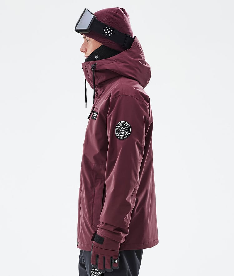 Dope Blizzard Full Zip Snowboardjakke Herre Burgundy