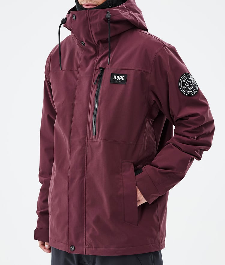 Dope Blizzard Full Zip Skijakke Herre Burgundy, Bilde 7 av 9