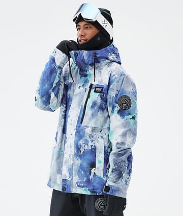 Dope Blizzard Full Zip Snowboardjakke Spray Blue Green
