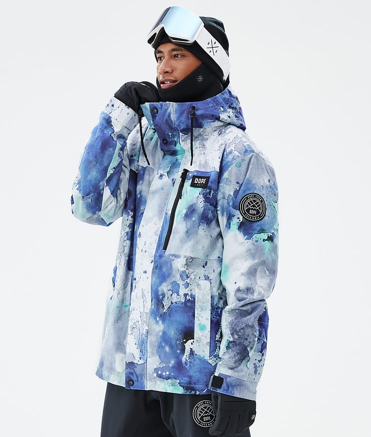 Dope Blizzard Full Zip Snowboardjakke Herre Spray Blue Green, Bilde 1 av 9