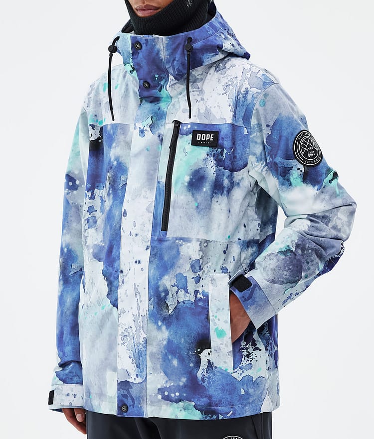 Dope Blizzard Full Zip Snowboardjakke Herre Spray Blue Green, Bilde 7 av 9