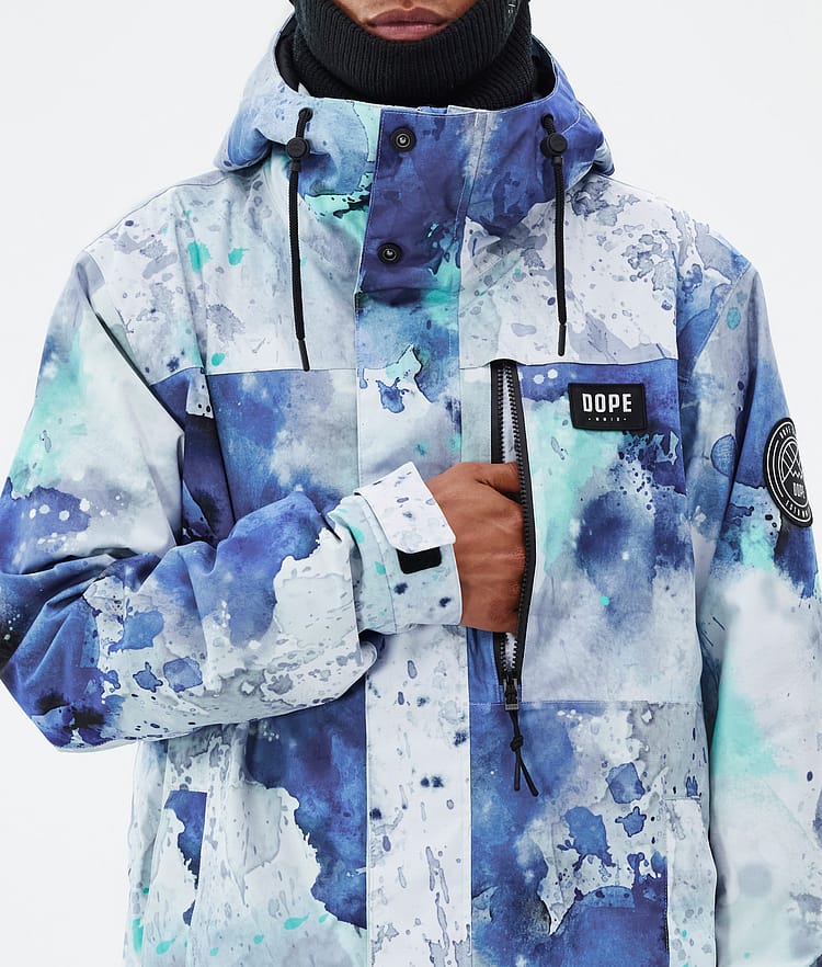 Dope Blizzard Full Zip Snowboardjakke Herre Spray Blue Green, Bilde 8 av 9