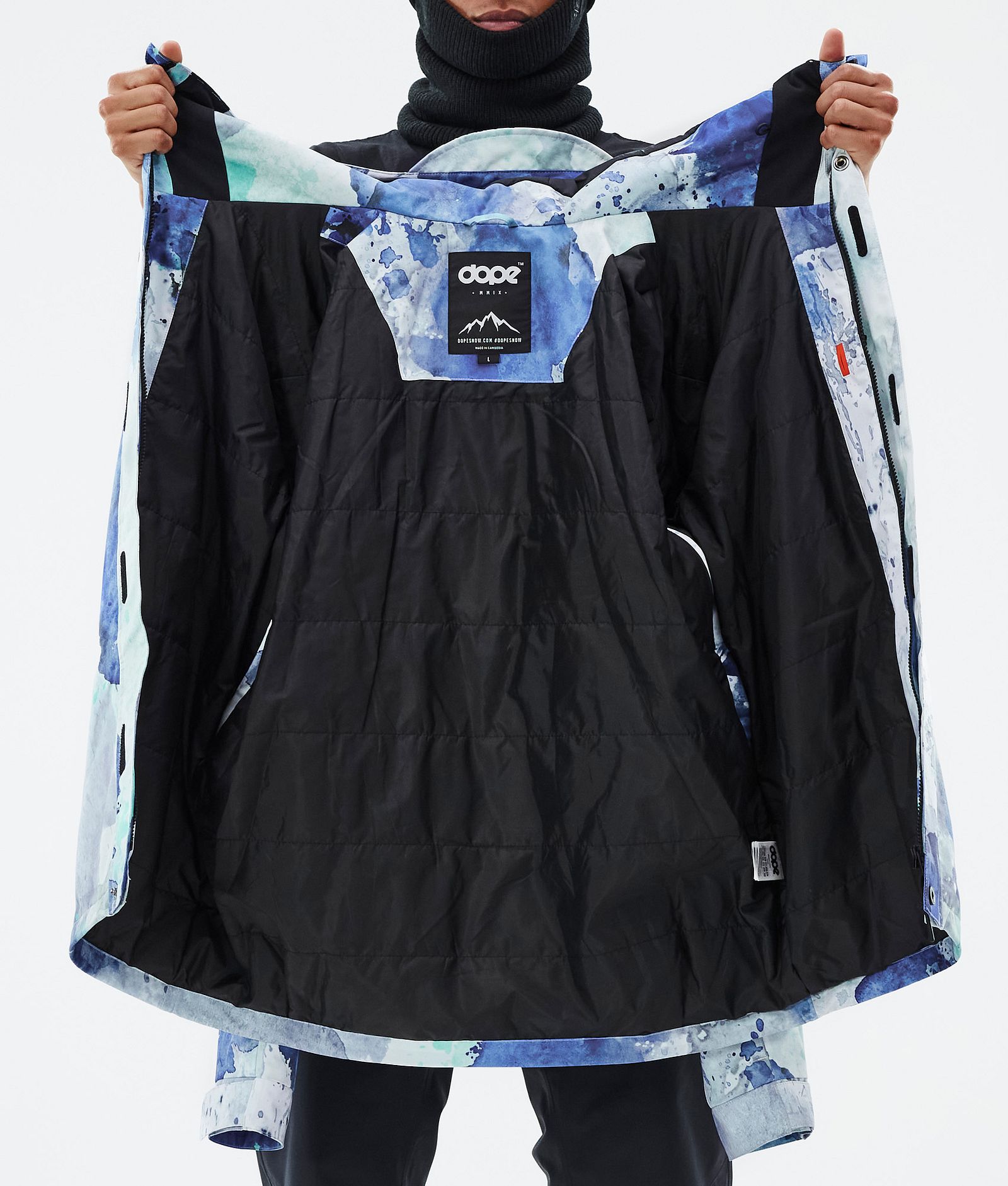 Dope Blizzard Full Zip Skijakke Herre Spray Blue Green, Bilde 9 av 9