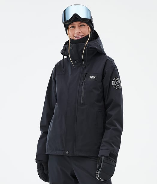 Dope Blizzard W Full Zip 24 Snowboardjakke Dame Black