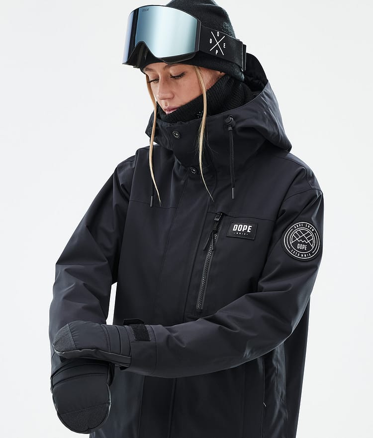Dope Blizzard W Full Zip 24 Snowboardjakke Dame Black Renewed, Bilde 2 av 10