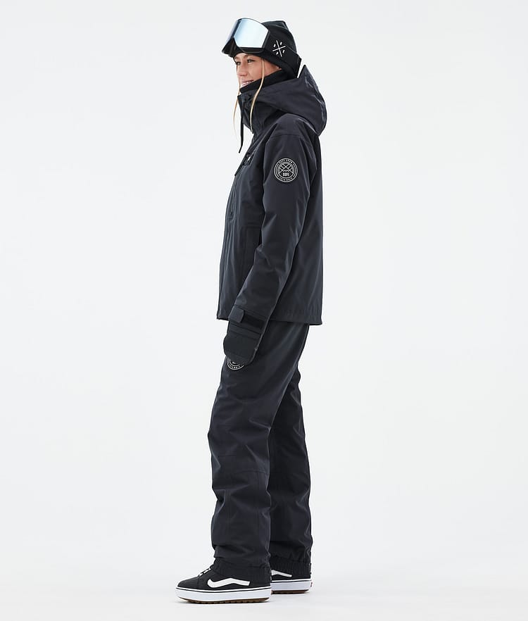 Dope Blizzard W Full Zip 24 Snowboardjakke Dame Black Renewed, Bilde 4 av 10