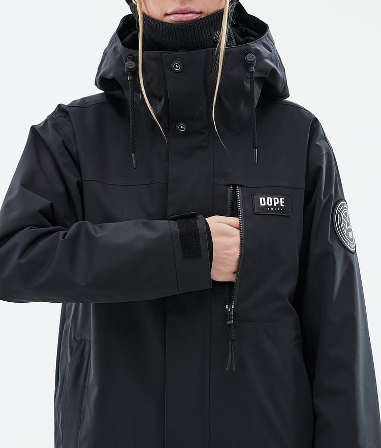 Dope Blizzard W Full Zip 24 Snowboardjakke Dame Black Renewed, Bilde 9 av 10