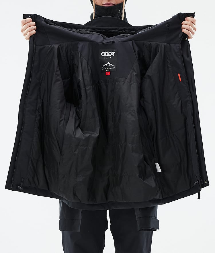 Dope Blizzard W Full Zip 24 Snowboardjakke Dame Black Renewed, Bilde 10 av 10