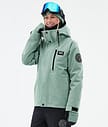 Dope Blizzard W Full Zip 24 Snowboardjakke Dame Faded Green
