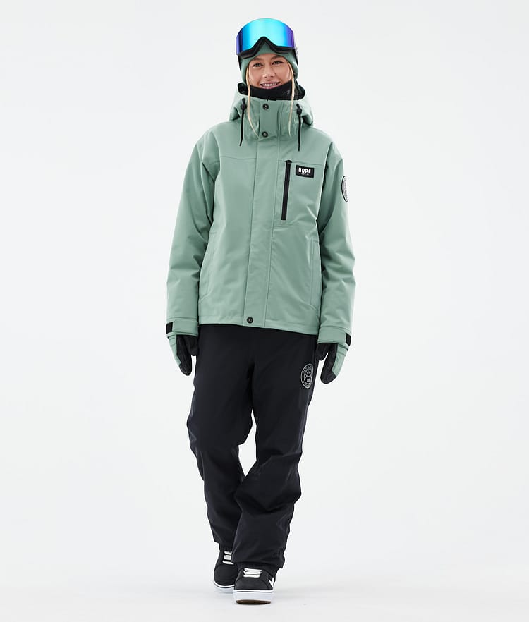 Dope Blizzard W Full Zip 24 Snowboardjakke Dame Faded Green Renewed, Bilde 3 av 10