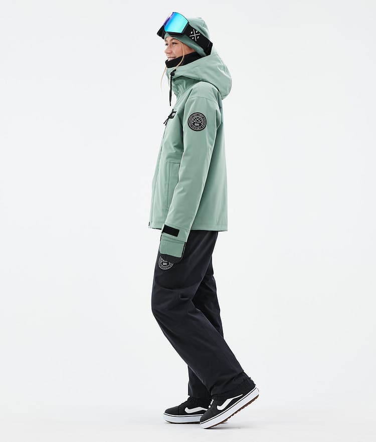 Dope Blizzard W Full Zip 24 Snowboardjakke Dame Faded Green Renewed, Bilde 4 av 10