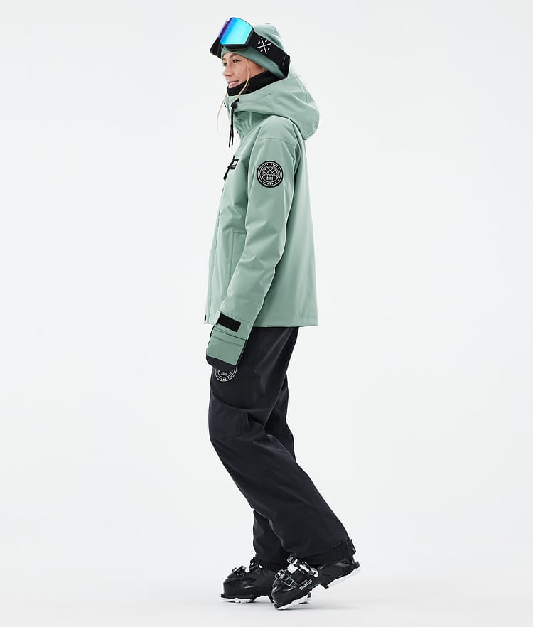 Dope Blizzard W Full Zip 24 Skijakke Dame Faded Green, Bilde 4 av 10