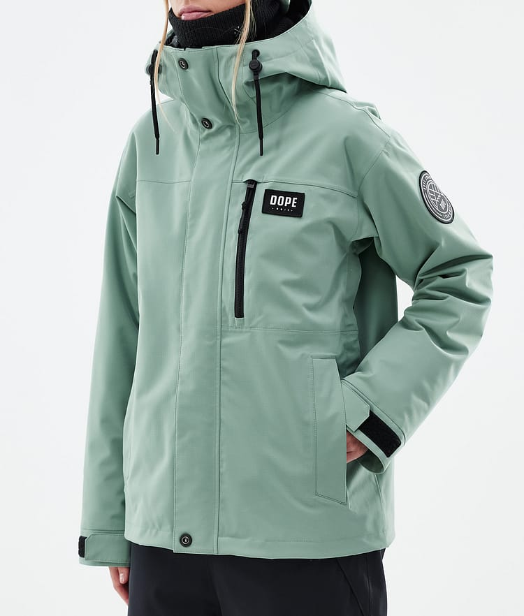 Dope Blizzard W Full Zip 24 Snowboardjakke Dame Faded Green Renewed, Bilde 8 av 10
