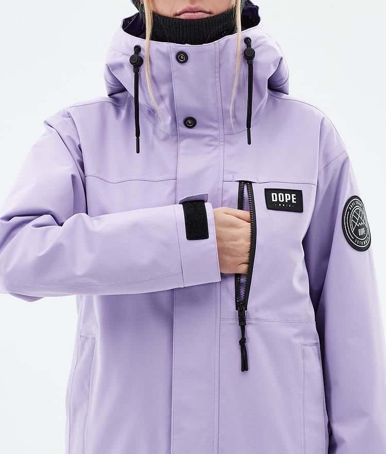 Dope Blizzard W Full Zip 24 Snowboardjakke Dame Faded Violet Renewed, Bilde 9 av 10