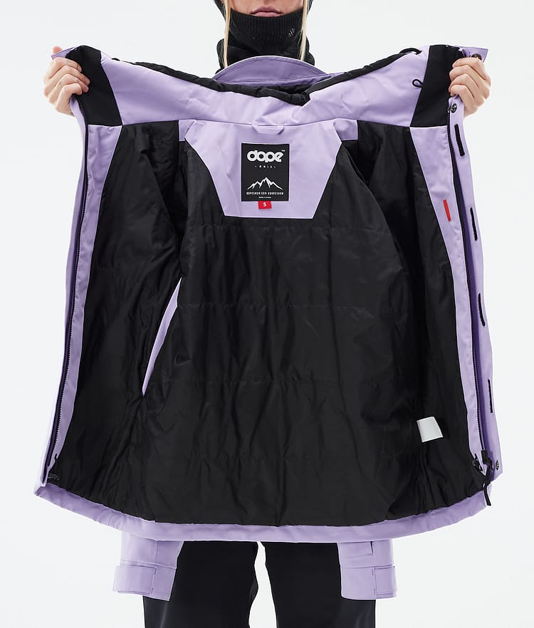 Dope Blizzard W Full Zip 24 Snowboardjakke Dame Faded Violet Renewed, Bilde 10 av 10