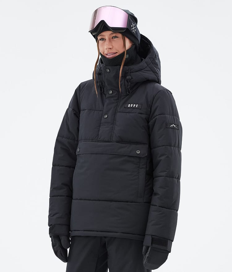 Dope Puffer W Snowboardjakke Dame Black Renewed, Bilde 1 av 8