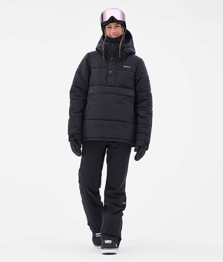 Dope Puffer W Snowboardjakke Dame Black Renewed, Bilde 2 av 8