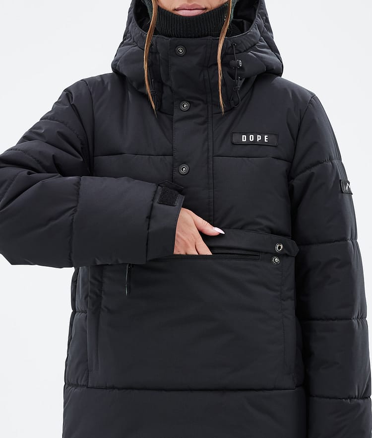 Dope Puffer W Snowboardjakke Dame Black Renewed, Bilde 8 av 8