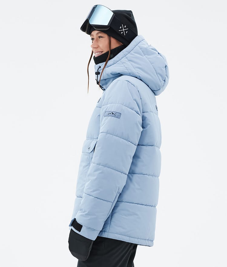 Dope Puffer W Snowboardjakke Dame Light Blue Renewed, Bilde 5 av 8