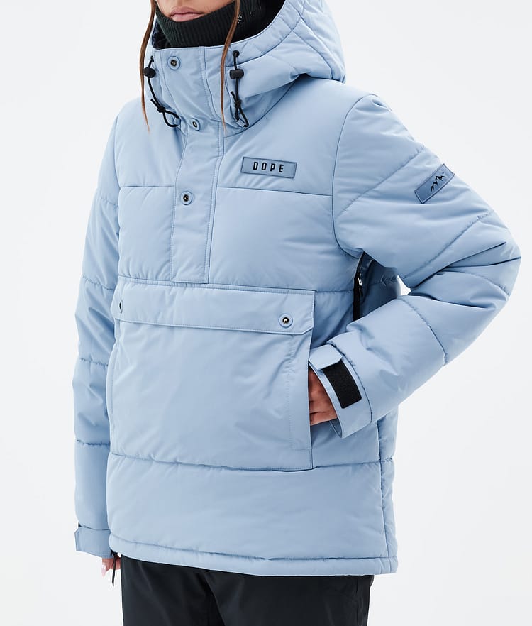 Dope Puffer W Snowboardjakke Dame Light Blue Renewed, Bilde 7 av 8