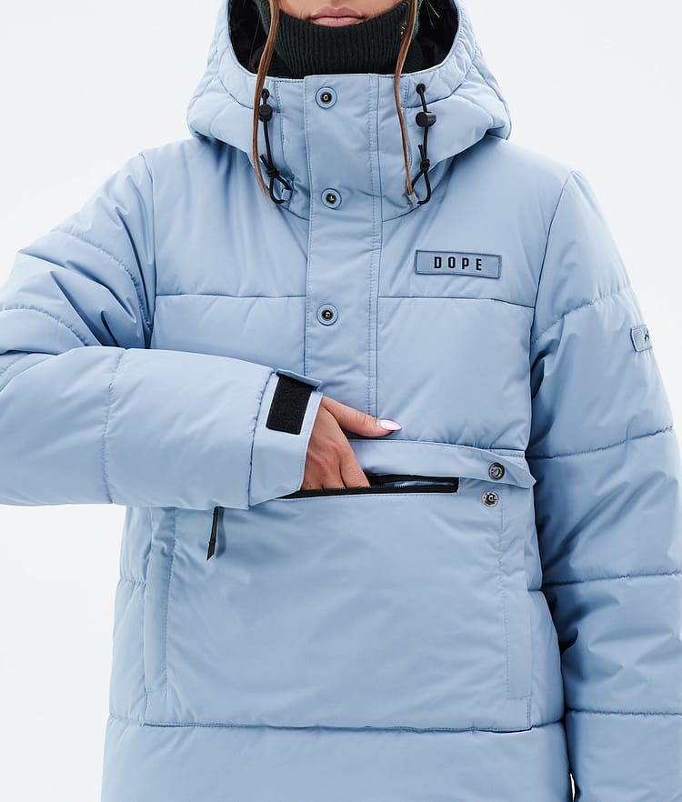 Dope Puffer W Snowboardjakke Dame Light Blue Renewed, Bilde 8 av 8