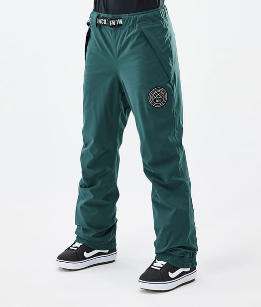 Dope Blizzard W 2024 Snowboardbukse Dame Bottle Green