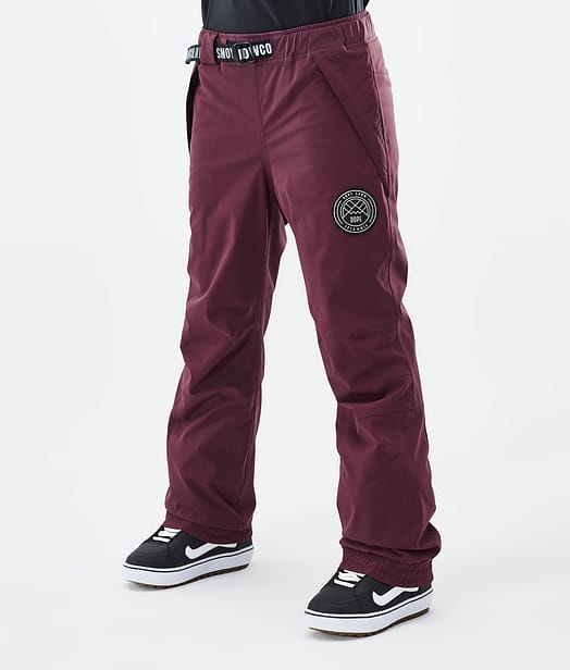Dope Blizzard W 2024 Snowboardbukse Dame Burgundy
