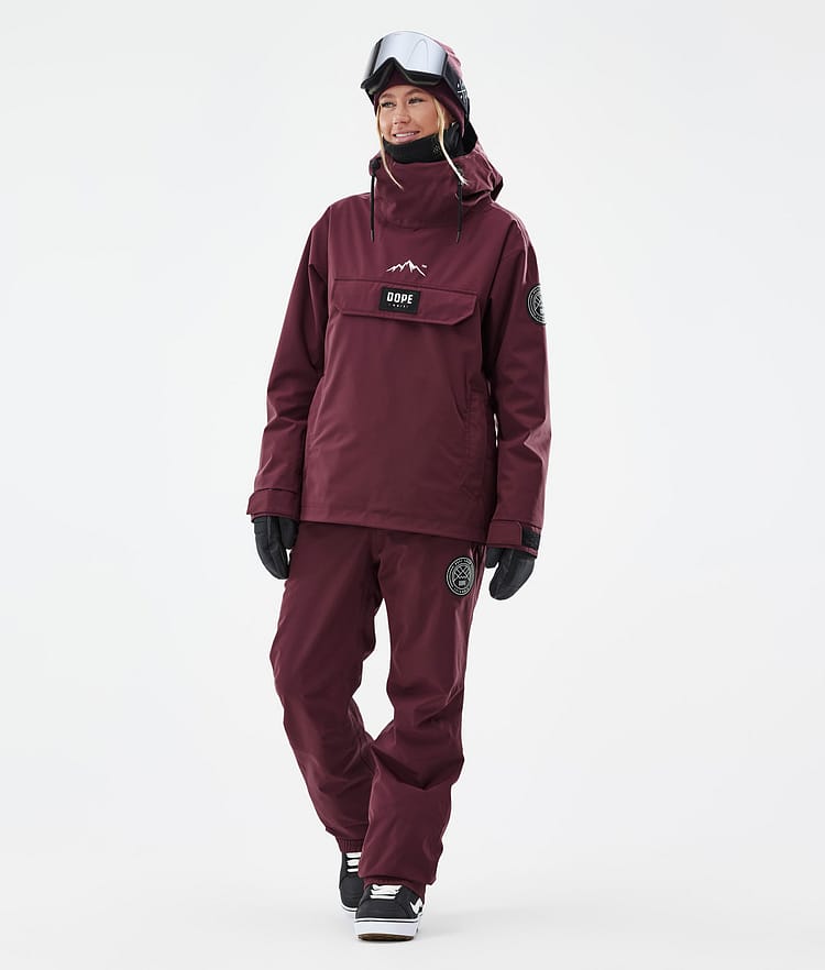 Dope Blizzard W 2024 Snowboardbukse Dame Burgundy, Bilde 2 av 5