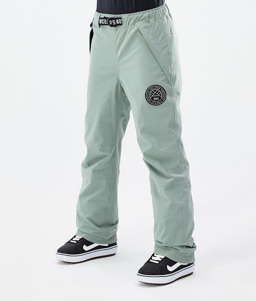 Dope Blizzard W 2024 Snowboardbukse Dame Faded Green