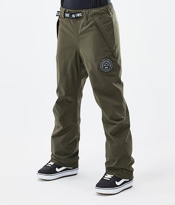 Dope Blizzard W 2024 Snowboardbukse Dame Olive Green
