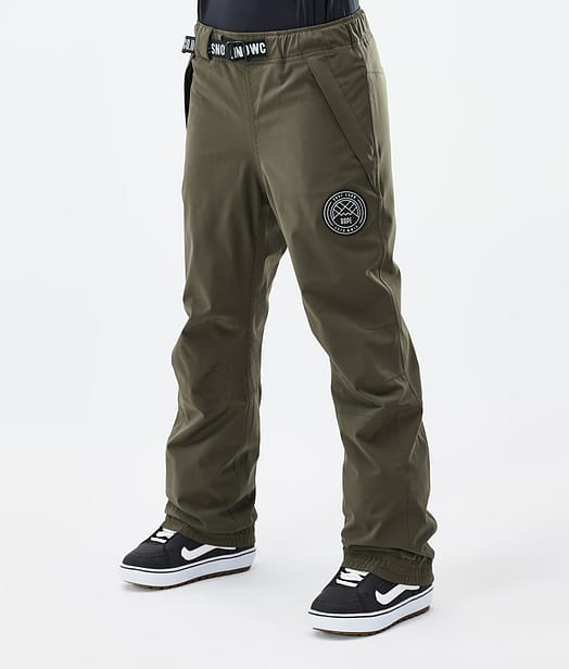 Dope Blizzard W 2024 Snowboardbukse Dame Olive Green