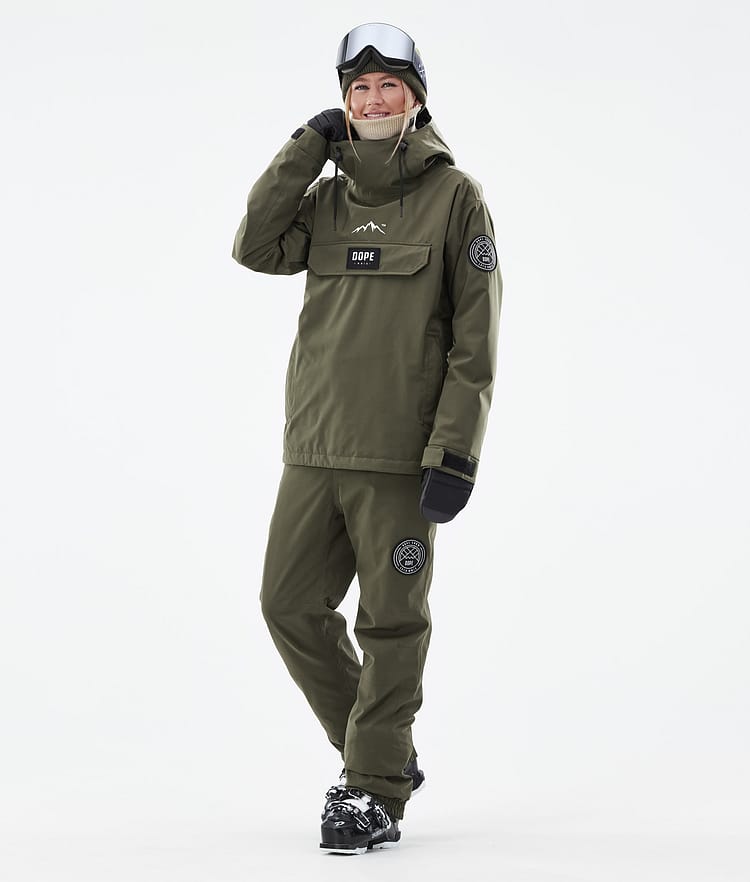 Dope Blizzard W 2024 Skibukse Dame Olive Green, Bilde 2 av 5