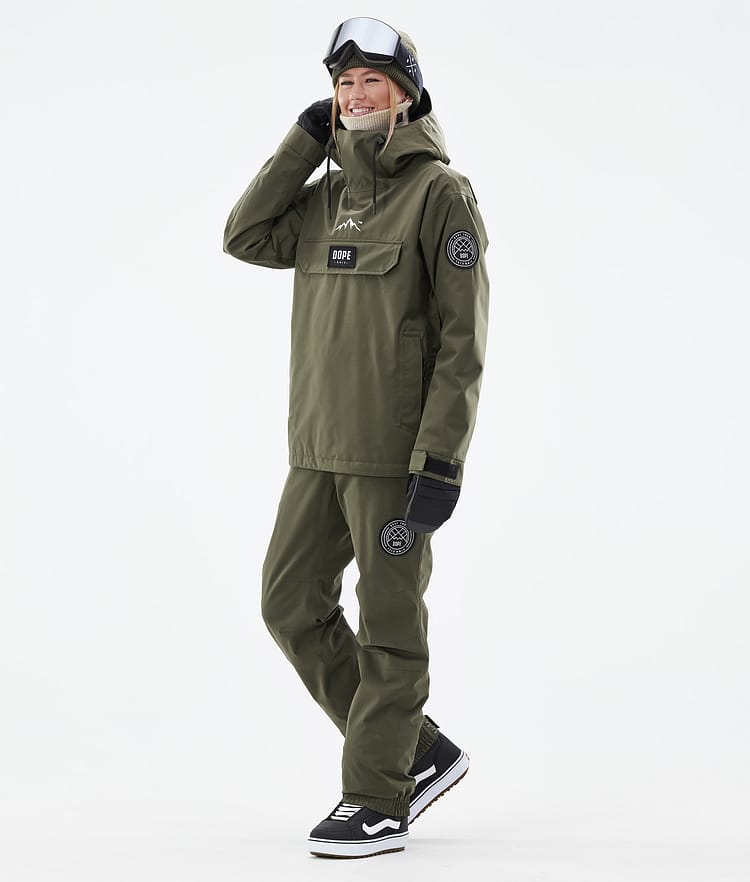 Dope Blizzard W 2024 Snowboardbukse Dame Olive Green, Bilde 2 av 5