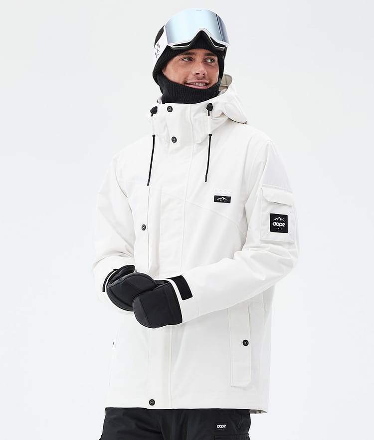 Dope Adept Snowboardjakke Herre Old White Renewed, Bilde 1 av 9