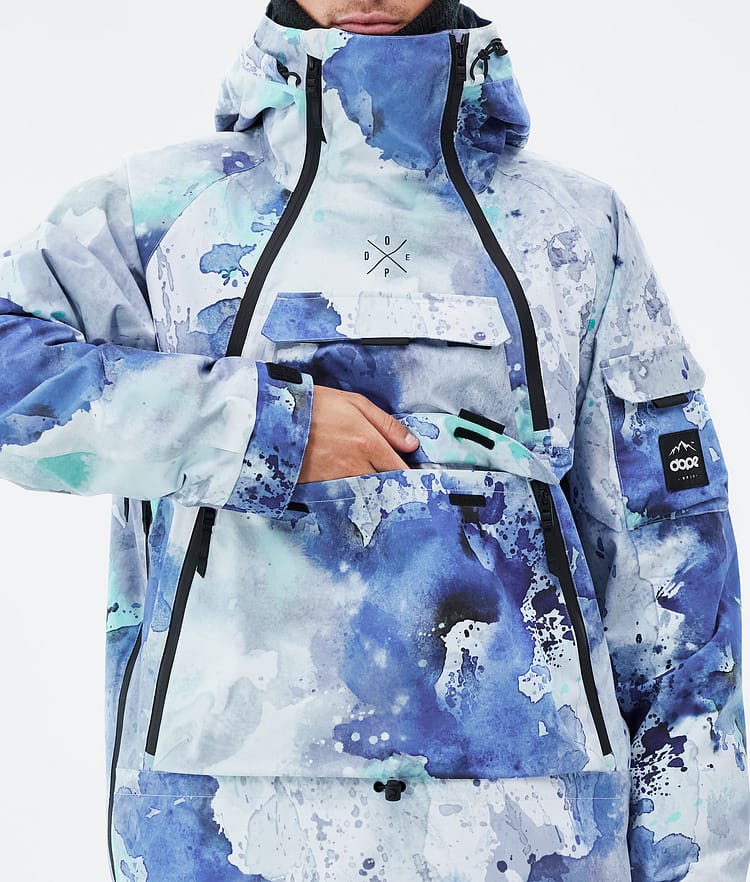 Dope Akin Snowboardjakke Herre Spray Blue Green, Bilde 8 av 8