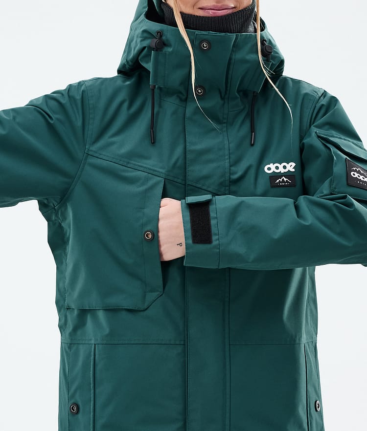 Dope Adept W Skijakke Dame Bottle Green, Bilde 7 av 9